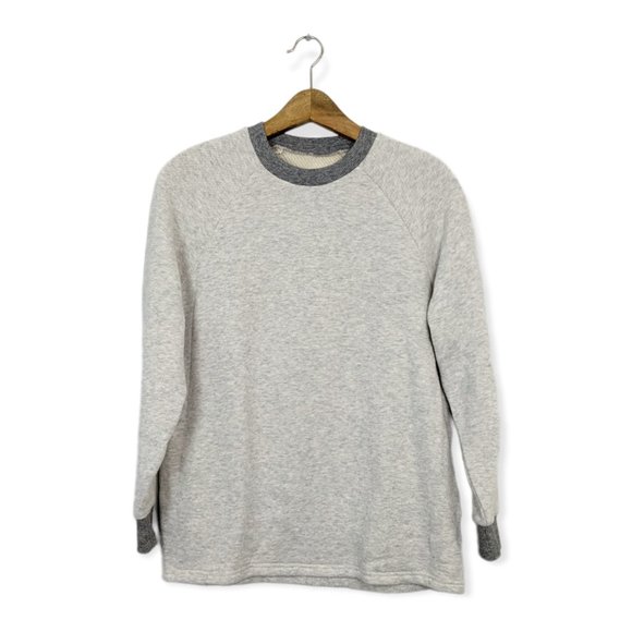 Madewell Grey Airyterry Oversized Crew Neck Sweatshirt - Picture 1 of 8